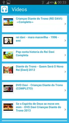 Rei Davi android App screenshot 1